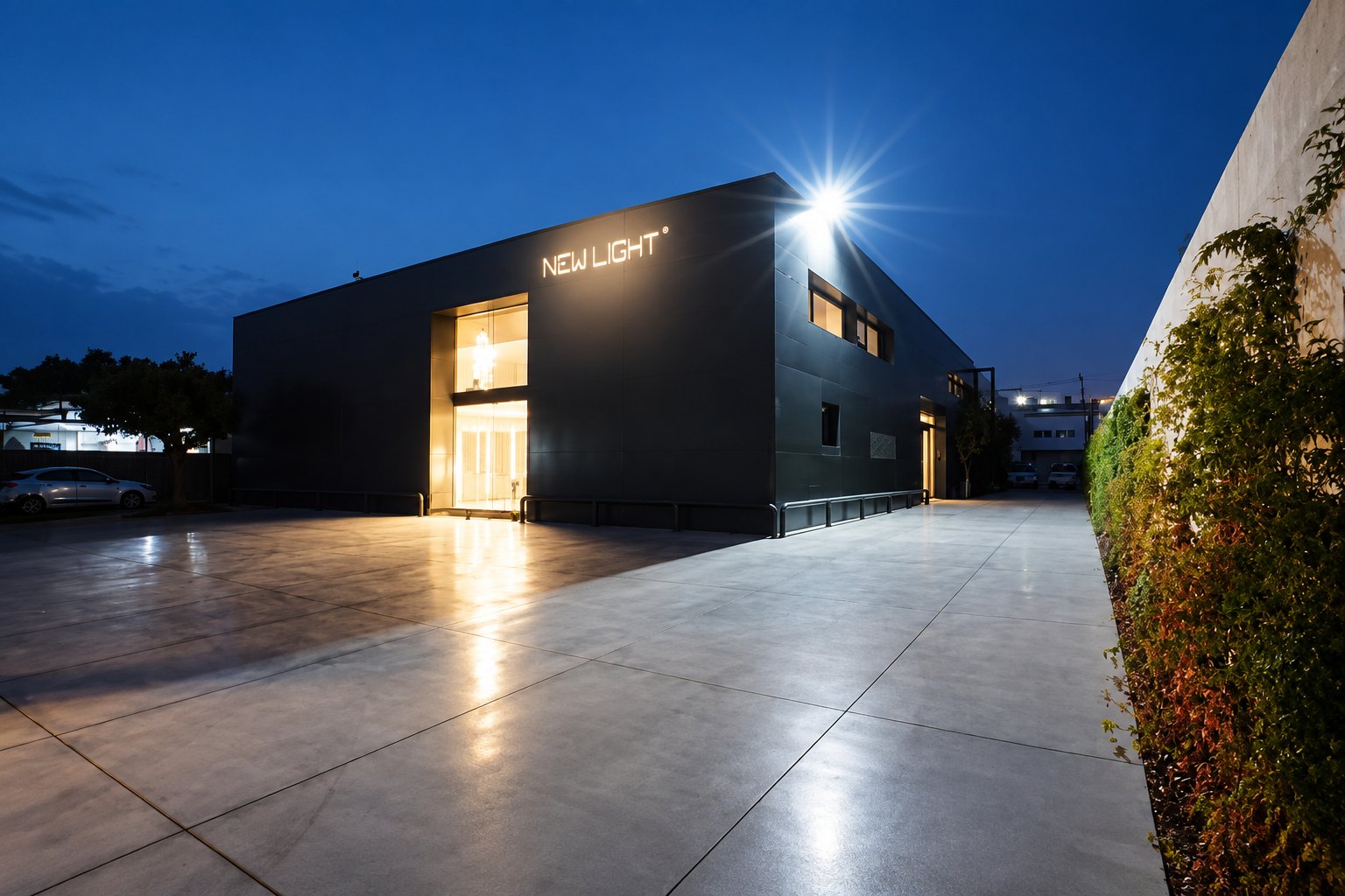 Industrial Building and Lighting Showroom